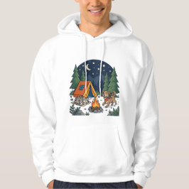 Sudadera Aventura de camping con perro y gato