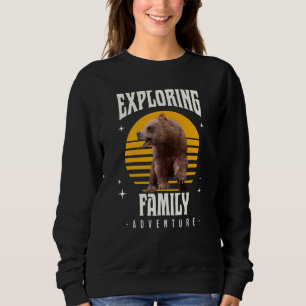 Sudadera Aventura de Oso de Vacaciones Familiares Combinand