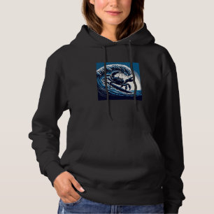 Sudadera Aventura de surf de cangrejo ola del océano divers