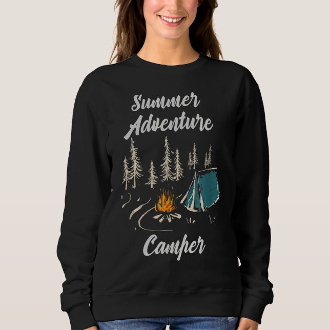 Sudadera Aventura de verano espera el camper 3 (Anverso)
