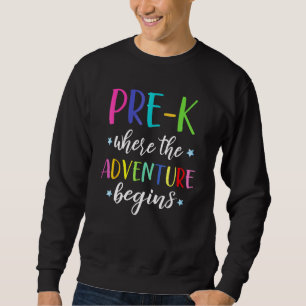 Sudadera Aventura del profesor preescolar comienza el prime