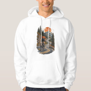 Sudadera Aventura en bicicleta por carretera de montaña al