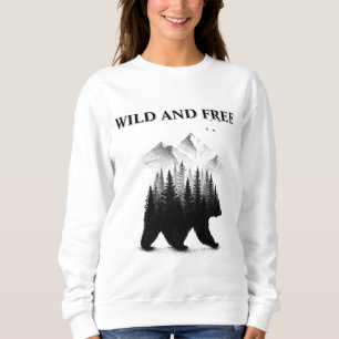 Sudadera Aventura en el bosque salvaje y libre de osos