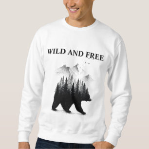 Sudadera Aventura en el bosque salvaje y libre del oso