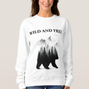 Sudadera Aventura en el bosque salvaje y libre del oso