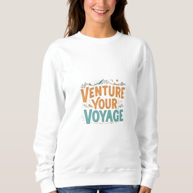 Sudadera Aventurar su viaje (Anverso)