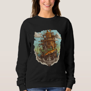 Sudadera Aventuras Steampunk Victoriano Futurista Steampun