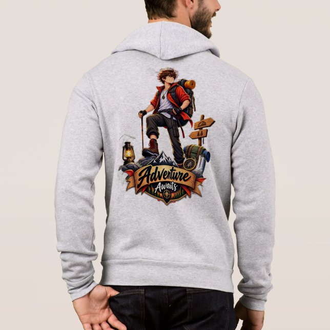 Sudadera Aventurero de Montaña Millennial Explorer (Reverso)