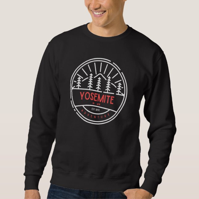 Sudadera Aventurero Explorador de Yosemite Camping al Aire  (Anverso)