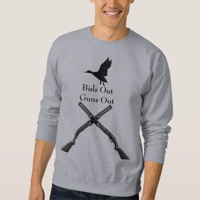 Sudadera Aves afuera disparan a la camiseta (Anverso)