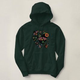 Sudadera Aves amorosas Arte folclórico escandinavo