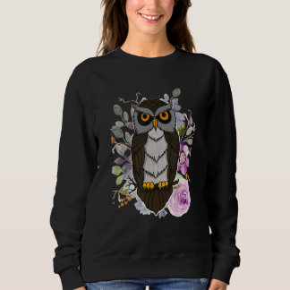 Sudadera Aves de búho Ornitólogo Biólogo Noche Cu