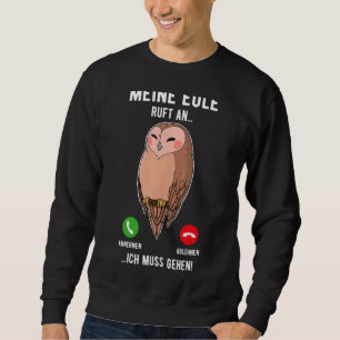 Sudadera Aves de búho Ornitólogo Biólogo Noche Cu