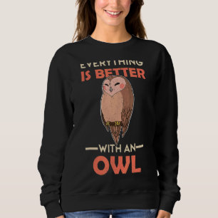 Sudadera Aves de búho Ornitólogo Biólogo Noche Cu