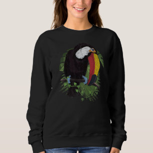 Sudadera Aves tropicales de bosque tropical Toucan 1