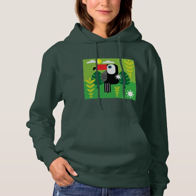 Sudadera Aves Tropicales Turcas (Anverso)
