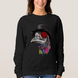 Sudadera Avestruz de Rap Gangsta Collares de Sombrero Fes