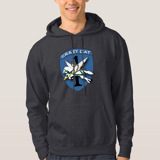 Sudadera Aviación loca 1 del gato (Anverso)