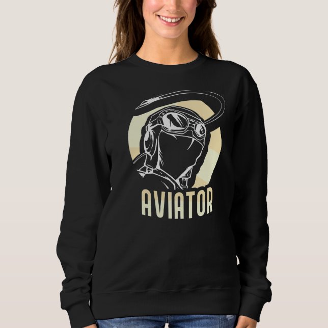 Sudadera Aviador Aeronaves Pequeño Piloto De Avión Privado (Anverso)