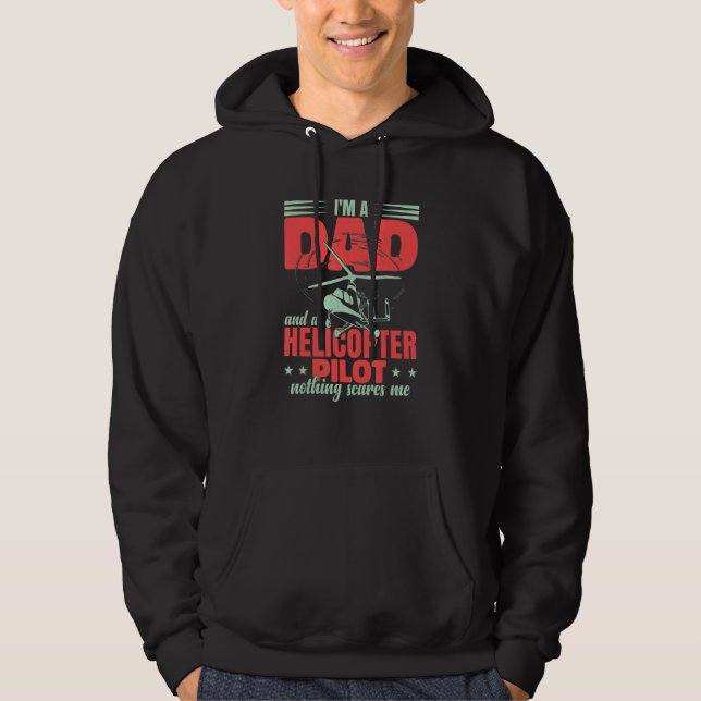 Sudadera Aviation Helicopter Men Pilot Dad (Anverso)