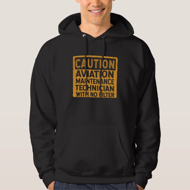 Sudadera Aviation Maintenance Technician With No Filter (Anverso)