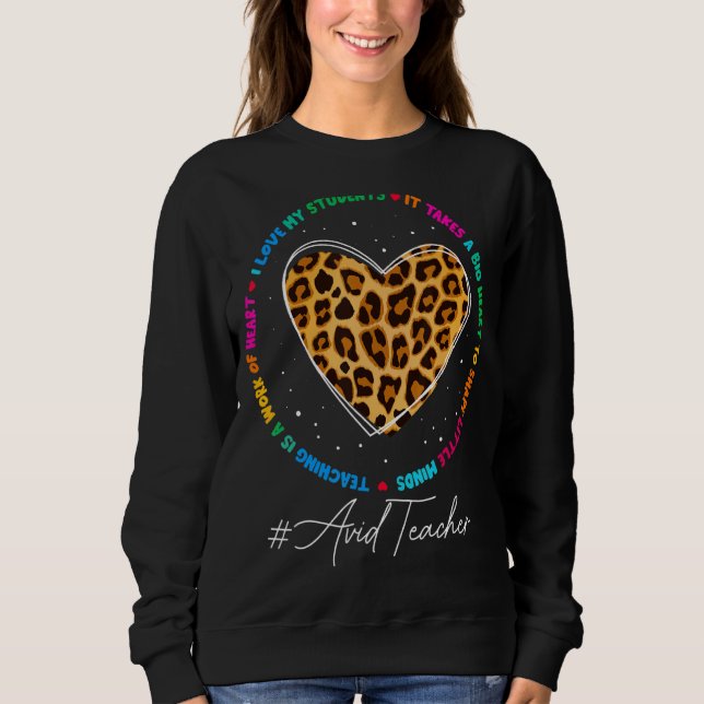 Sudadera Avid Teacher School Admin Appreciation Week Back T (Anverso)