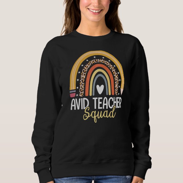 Sudadera Avid Teacher Squad Team Avid Program Educator Appr (Anverso)