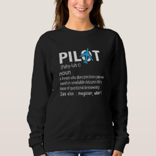 Sudadera Avión aéreo de definición piloto