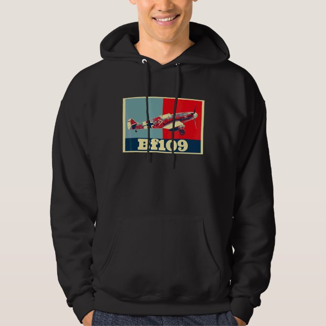 Sudadera Avión de avión militar de combate Messerschmitt Bf (Anverso)