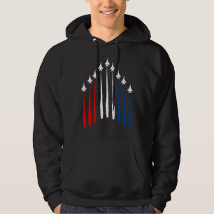 Sudadera Avión de combate bandera de EE. UU. Avión F 18 4 d