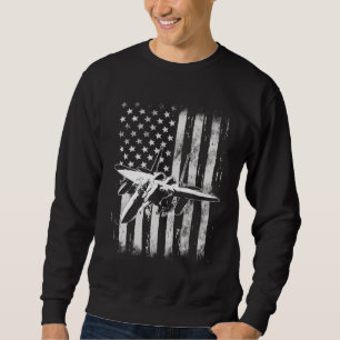 Sudadera Avión de combate militar F 15 Striking Eagle Amer