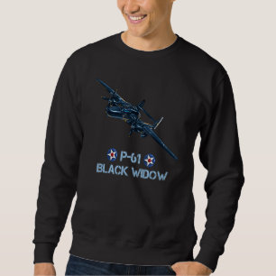 Sudadera Avión de combate P61 Black Widow de la Segunda Gue