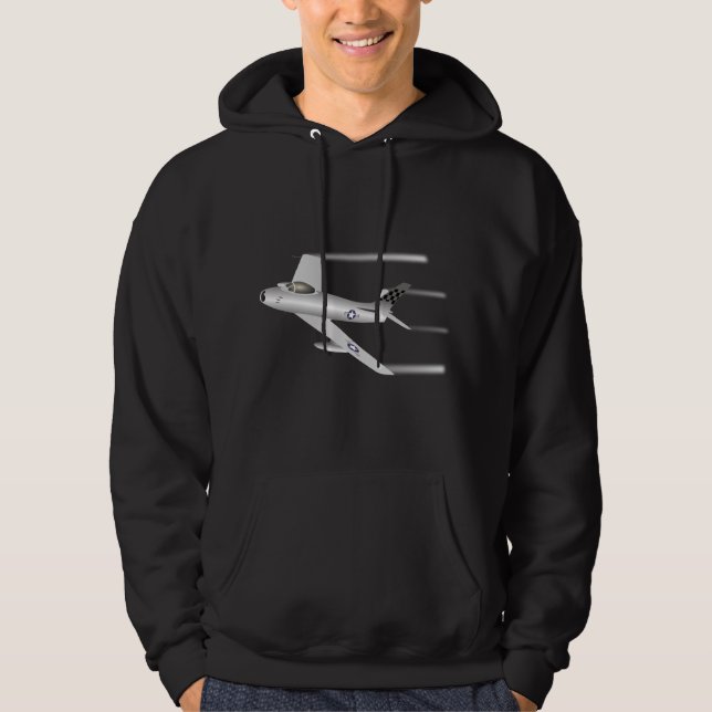 Sudadera Avión de combate Saber F-86 de la Fuerza Aérea (Anverso)