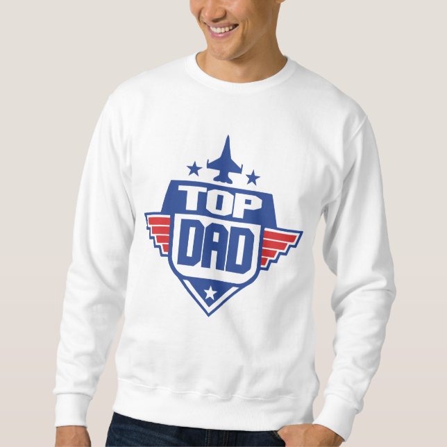 Sudadera Avión de papá superior (Anverso)