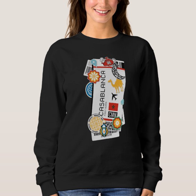 Sudadera Avión de pases de pasaje aéreo de pasaje aéreo de  (Anverso)