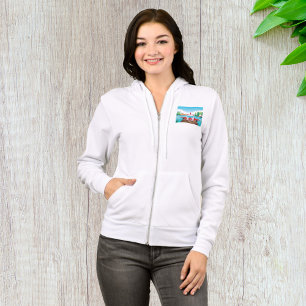 Sudadera Avión En La Naturaleza Mujeres De Zip Completo