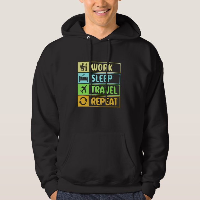 Sudadera Avión F de World Traveller Vacation Adventure Love (Anverso)