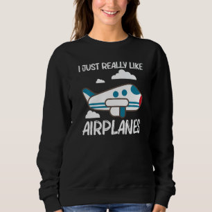 Sudadera Avión Genial Para Hombres Mujeres Aviación Avión