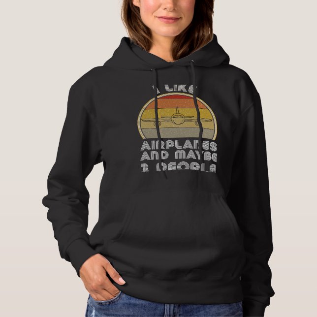 Sudadera Avión Retro Para Ventiladores De Aviación (Anverso)