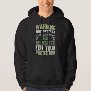 Sudadera Aviso a veterano soldado combate armas