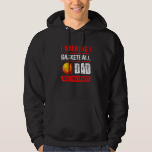 Sudadera Aviso al padre del baloncesto gritará a los padres