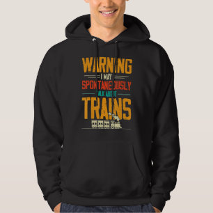Sudadera Aviso de amor de tren del que puedo hablar espontá