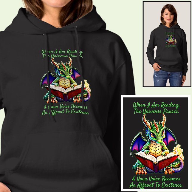 Sudadera Aviso de Dragón Púrpura Verde Leer voz del libro (Subido por el creador)