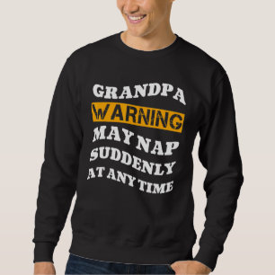 Sudadera Aviso del abuelo puede durar repentinamente en cua