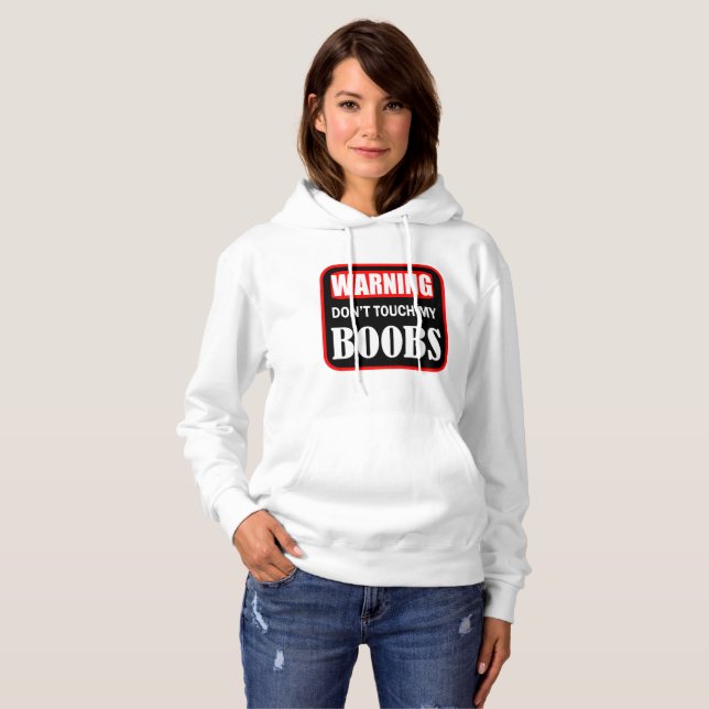 Sudadera Aviso no toque mi b@obs (Anverso completo)