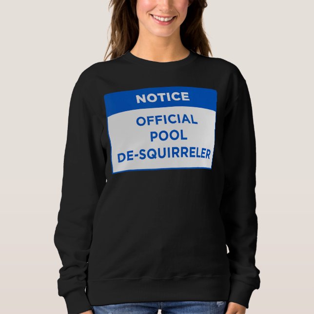Sudadera Aviso Oficial De La Piscina De Arreglo De La Pisci (Anverso)