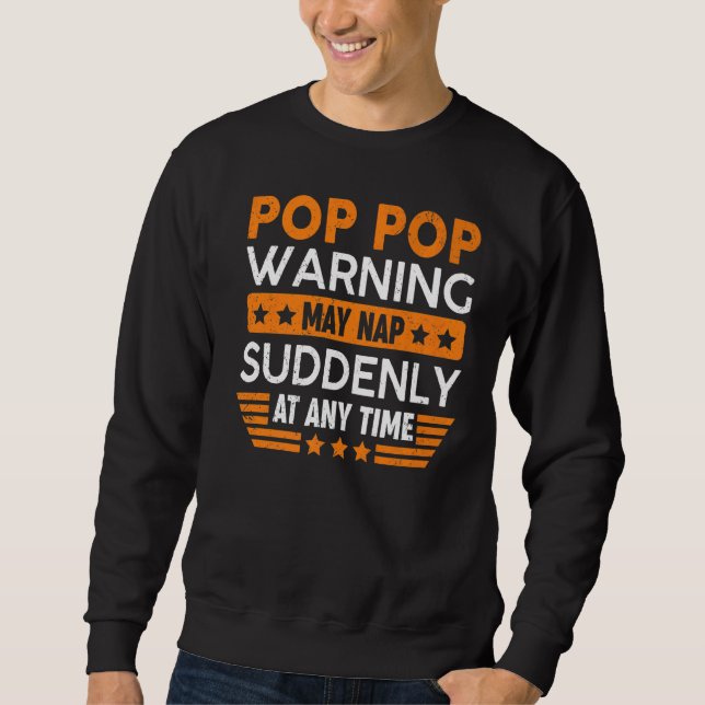Sudadera Aviso pop de hombres puede sonar súbitamente abuel (Anverso)