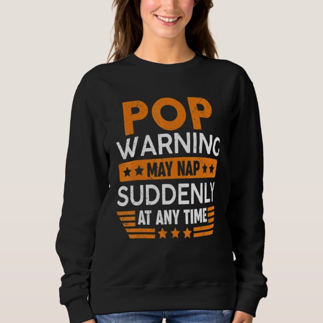 Sudadera Aviso pop para hombres puede ser divertido (Anverso)
