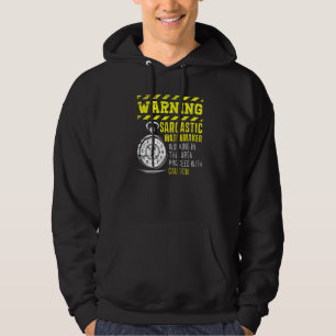 Sudadera Aviso Sarcástico de relojería de relojería