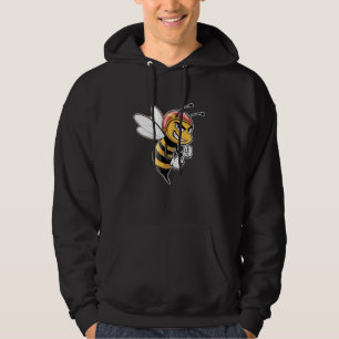 Sudadera Avispa de dibujos animados dura luchadora con casc